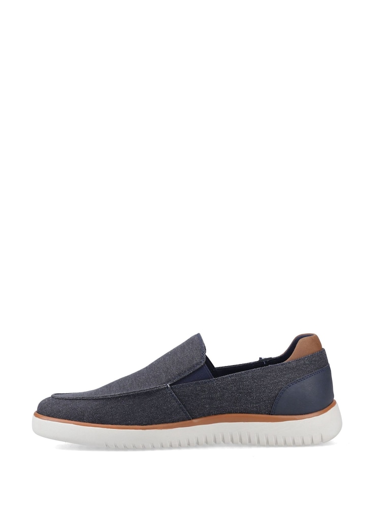 Hush Puppies Blue Damon Slip On Shoes - Image 2 of 4