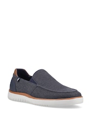 Hush Puppies Blue Damon Slip On Shoes - Image 4 of 4