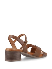 Hush Puppies Brown Regina Heeled Sandals - Image 3 of 4