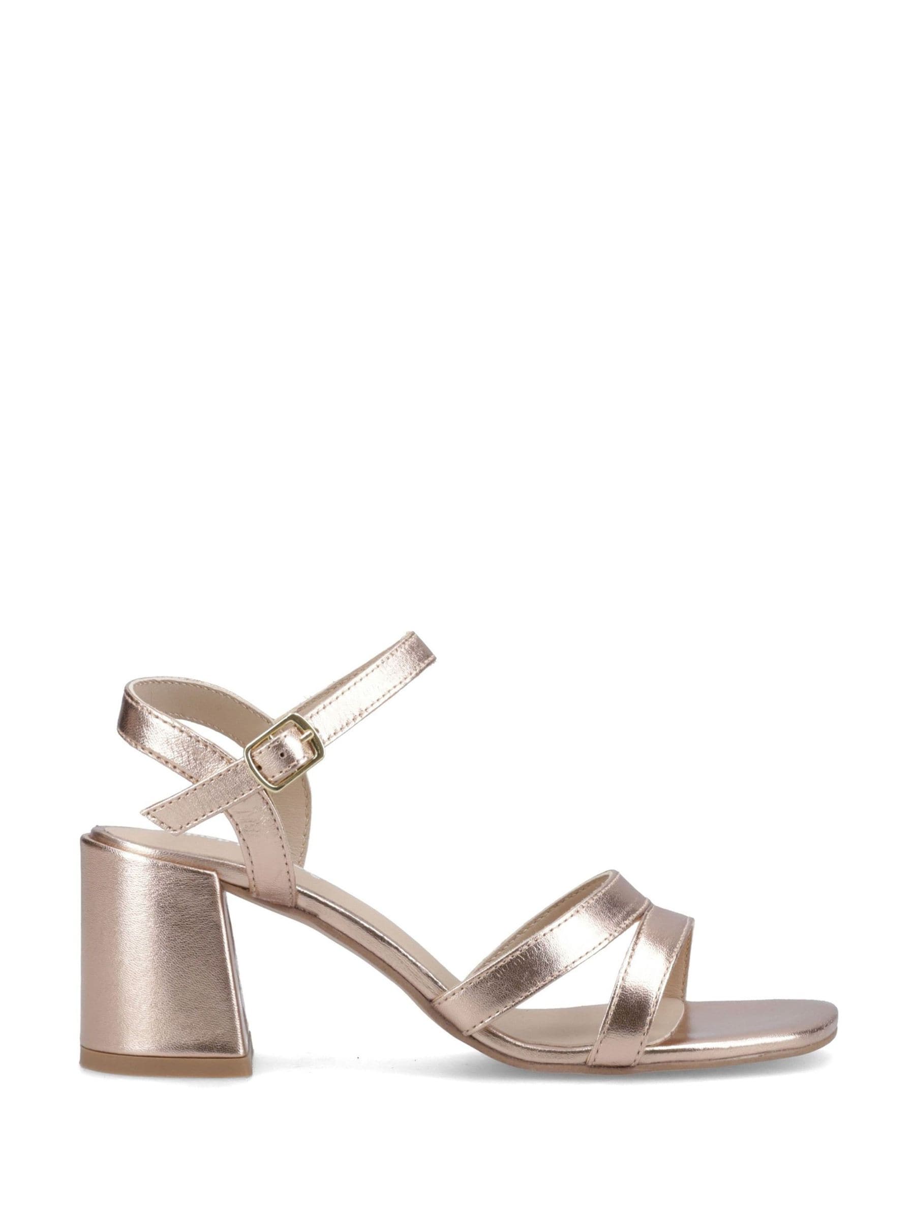 Hush Puppies Women's Pink Nalani Leather Heeled Sandals