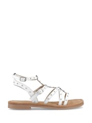 Hush Puppies White Tori Stud Gladiator Sandals - Image 1 of 4