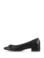 Hush Puppies Black Silvia Low Heel Shoes - Image 4 of 4