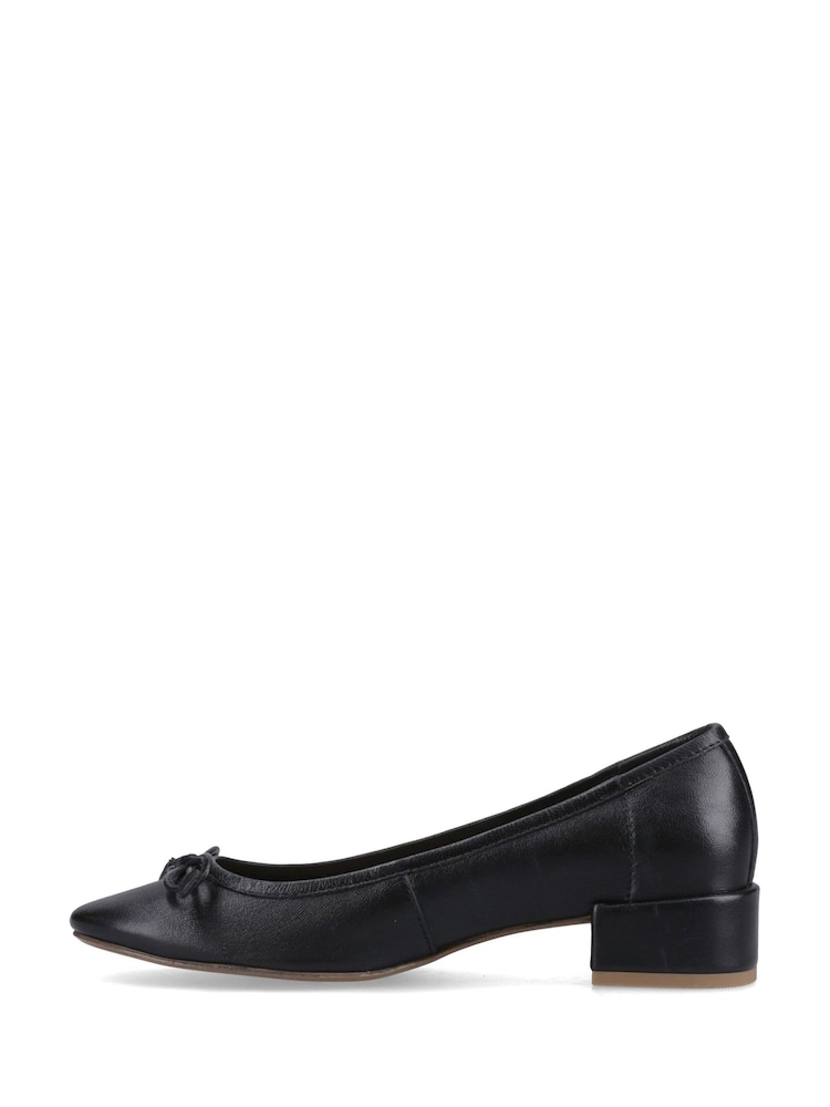 Hush Puppies Black Silvia Low Heel Shoes - Image 4 of 4