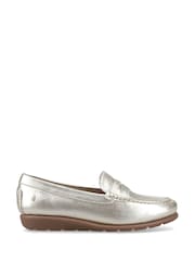 Hush Puppies Silver Shelby Loafers - Image 1 of 4
