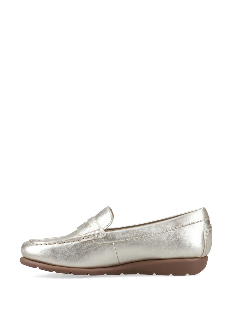 Hush Puppies Silver Shelby Loafers - Image 2 of 4