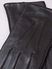 Lakeland Leather Chocolate Brown Blea Classic Gloves - Image 4 of 4
