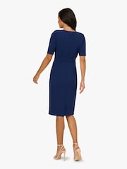 Adrianna Papell Mini Bow Front Sheath Dress - Image 2 of 6