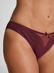 Hunkemoller Red Isadora Brazilian Knickers - Image 3 of 5