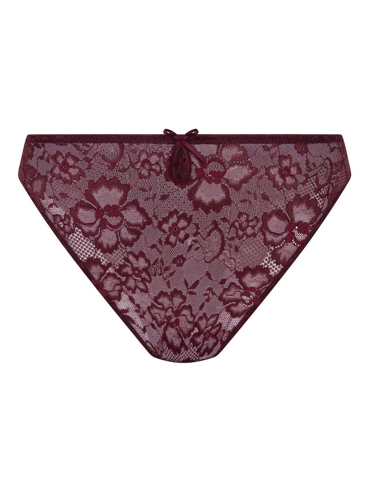 Hunkemoller Red Isadora Brazilian Knickers - Image 5 of 5