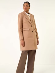 Roman Tailored Casacos de abotoamento simples sob - Imagem 4 de 5