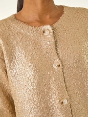 Roman Metallic Knit Cardigan - Image 5 of 5