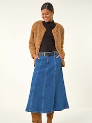 Roman Natural Faux Fur Borg Pocket Front Jacket - Image 2 of 5