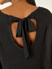 Roman Black Tie Back Knit Jumper - Image 5 of 5