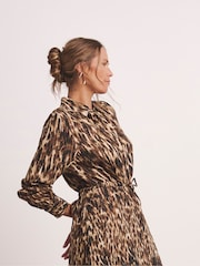 Anthology By JD Williams Animal Print Premium Long Sleeve Maxi Dress - Image 4 of 6