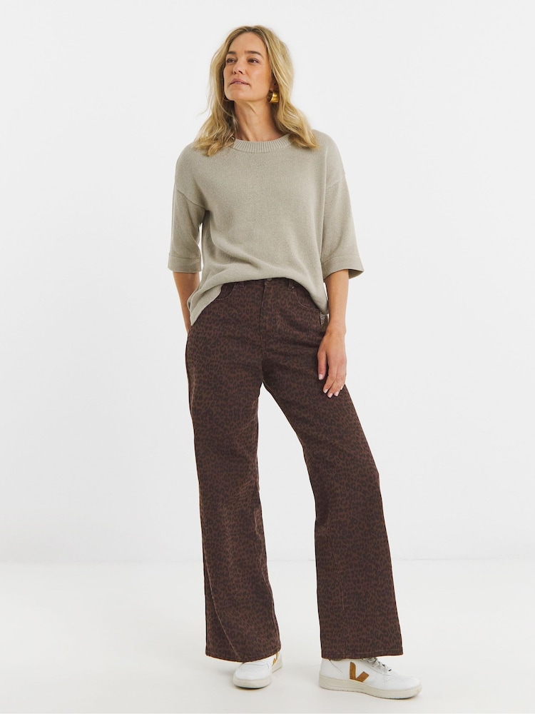 JD Williams Animal Authentic Wide Leg Jeans - Image 1 of 4