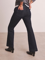 JD Williams Blue Premium Pull On Bootcut Jeans - Image 2 of 5