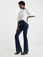JD Williams Blue Cosy Bootcut Jeans - Image 1 of 4