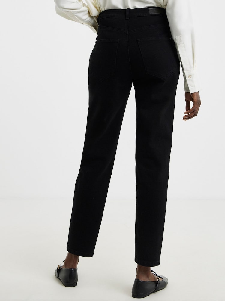 JD Williams Black Authentic Mom Jeans - Image 2 of 4