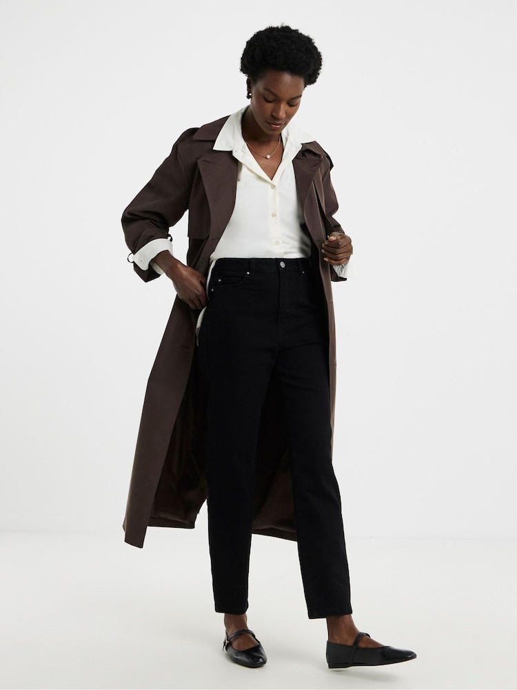 JD Williams Black Authentic Mom Jeans - Image 4 of 4