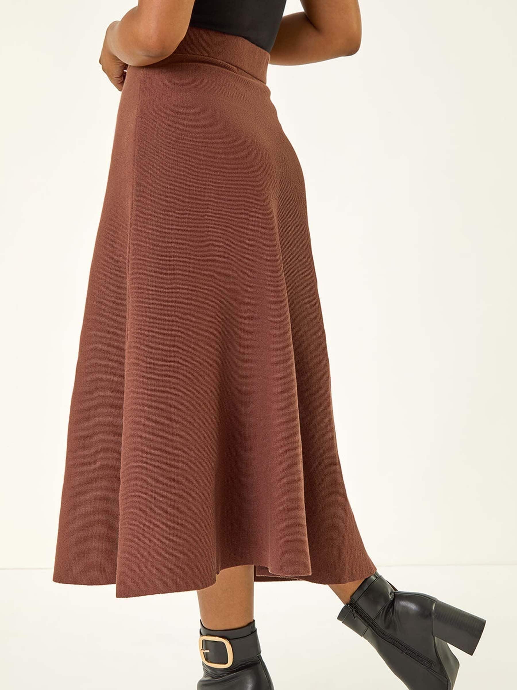 D*N様 Layered Knit Skirt（brown） Buy Roman Brown Petite Stretch Waist Knit Midi Skirt from Next USA