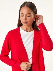 Roman Red Petite Open Knitted Cardigan - Image 4 of 5