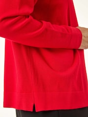 Roman Red Petite Open Knitted Cardigan - Image 5 of 5