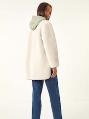 Roman Green Petite Borg Quilted Jacket - Image 3 of 5