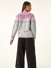 Roman Petite Fairisle Raglan Knit Jumper - Imagem 3 de 5