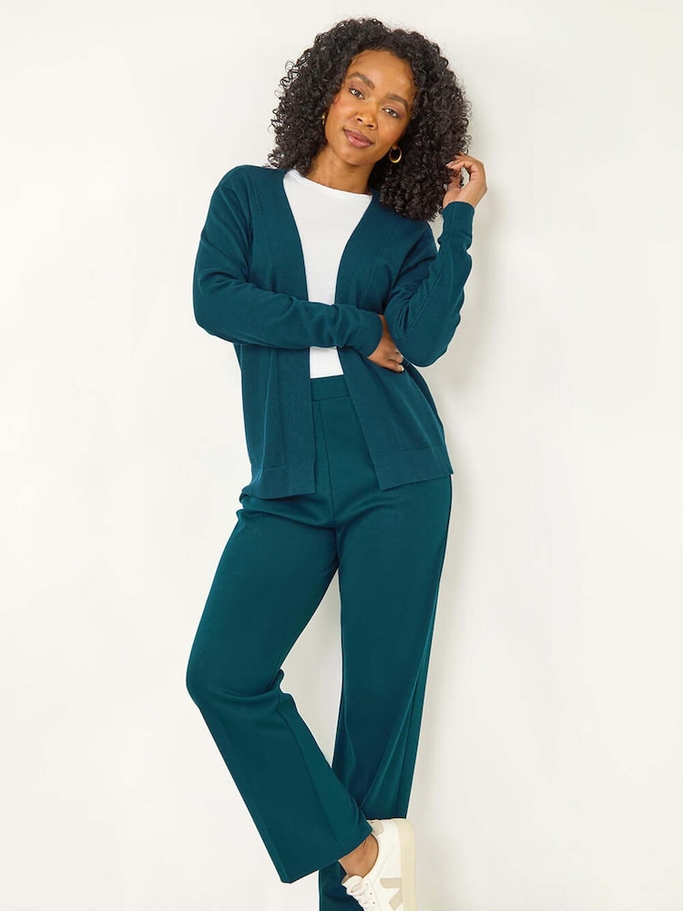 Roman Green Petite Straight Leg Ponte Stretch Trousers - Image 1 of 5