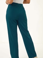 Roman Green Petite Straight Leg Ponte Stretch Trousers - Image 3 of 5
