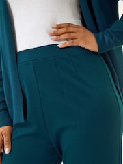 Roman Green Petite Straight Leg Ponte Stretch Trousers - Image 5 of 5