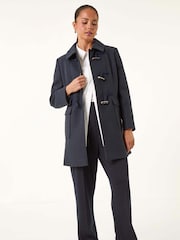 Roman Blue Petite Patch Pocket Duffle Coat - Image 2 of 5