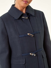 Roman Blue Petite Patch Pocket Duffle Coat - Image 5 of 5