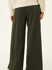 Roman Green Petite Wide Leg Ponte Stretch Trousers - Image 3 of 5