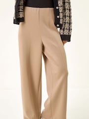 Roman Natural Petite Front Seam Stretch Trousers - Image 4 of 5