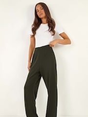 Roman Green Petite Straight Leg Ponte Stretch Trousers - Image 1 of 5