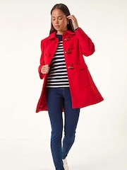 Roman Red Petite Patch Pocket Duffle Coat - Image 2 of 5