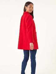 Roman Red Petite Patch Pocket Duffle Coat - Image 3 of 5