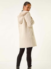 Roman Natural Reversible Faux Sheepskin Coat - Image 3 of 5