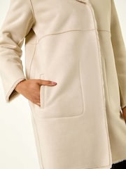 Roman Natural Reversible Faux Sheepskin Coat - Image 5 of 5