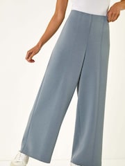 Roman Blue Petite Front Seam Stretch Trousers - Image 1 of 4