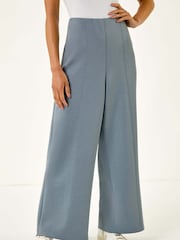 Roman Blue Petite Front Seam Stretch Trousers - Image 3 of 4