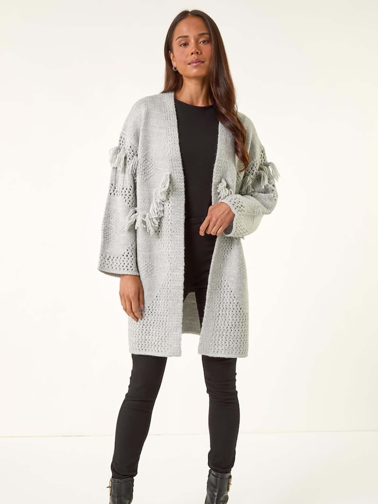 Roman Petite Tassel Knit Cardigan - Imagem 2 de 5
