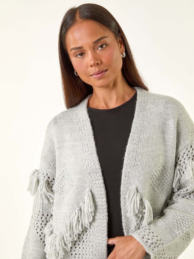 Roman Petite Tassel Knit Cardigan - Imagem 5 de 5