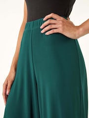 Roman Green Petite Wide Leg Stretch Trousers - Image 5 of 5