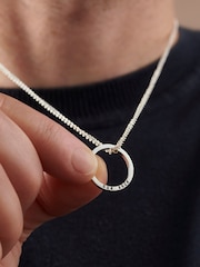 Posh Totty Designs Personalised Men's Quote Circle Necklace - Image 4 of 4