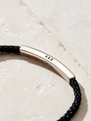 Posh Totty Designs Men’s Cord Personalised ID Bracelet - Image 2 of 4