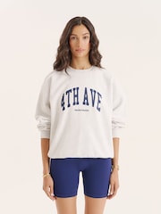 4th & Reckless Slogan Oversized Sweatshirt - الجادة - صورة 1 من 4