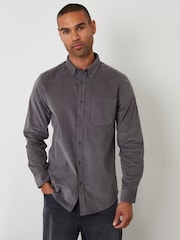 Threadbare Grey Corduroy Shirt - Image 1 of 4