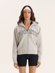 4th & Reckless Fourth Branded Zip Hoodie- Sienna - صورة 1 من 4